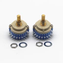 Sealed Rotary WaveBand Switch 2 * 24, 2 Floors and 24 Gears KXM-2-15 Double-Row Common Pin 1PC