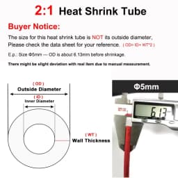 1~10m Heat Shrink Tube 2:1 Purple Dia 1 2 3 4 5 6 7 8 9 10 12 14 16 20 25 30 40 50 mm Polyolefin Thermal Cable Sleeve Insulated