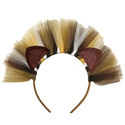 Girls Lion Tutu Skirt with Headband Fluffy Baby Girl Birthday Party Tutu Outfit Halloween Lion King Costume for Kids Tulle Skirt