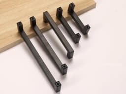 Black/golden/Silver Square Cabinet Handle Furniture Hardware Stainless Steel Kitchen Door Knobs Cupboard Wardrobe Drawer Pulls