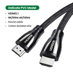 Ugreen HDMI 2.1 Cable 8K/60Hz 4K/120Hz for Xiaomi Mi Box HDMI2.1 Cable 48Gbps HDR10+ HDCP2.2 for PS4 HDMI Splitter 8K HDMI Cable