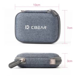KBEAR Case Earphone Headset Accessories Protable Bag Pressure Shock Absorption Storage Package Box for KBEAR KS2 Diamond KZ Blon