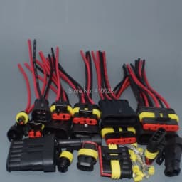shhworldsea 1P 2P 3P 4P 5P 6P 18AGW 14CM Waterproof Electrical Auto Connector Male Female Plug with Wire Cable harness for Car