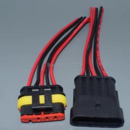 shhworldsea 1P 2P 3P 4P 5P 6P 18AGW 14CM Waterproof Electrical Auto Connector Male Female Plug with Wire Cable harness for Car