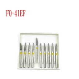 10pcs/box 1.6mm Shank Dental Diamond Burs Drill FG Diamond for High Speed Handpiece Burs Dentist Drills