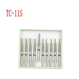 10pcs/box 1.6mm Shank Dental Diamond Burs Drill FG Diamond for High Speed Handpiece Burs Dentist Drills
