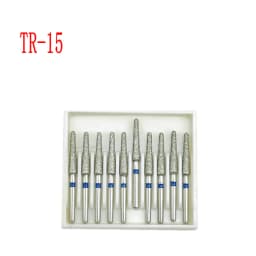 10pcs/box 1.6mm Shank Dental Diamond Burs Drill FG Diamond for High Speed Handpiece Burs Dentist Drills