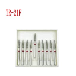 10pcs/box 1.6mm Shank Dental Diamond Burs Drill FG Diamond for High Speed Handpiece Burs Dentist Drills