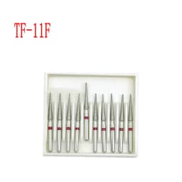 10pcs/box 1.6mm Shank Dental Diamond Burs Drill FG Diamond for High Speed Handpiece Burs Dentist Drills