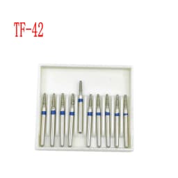 10pcs/box 1.6mm Shank Dental Diamond Burs Drill FG Diamond for High Speed Handpiece Burs Dentist Drills