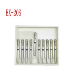 10pcs/box 1.6mm Shank Dental Diamond Burs Drill FG Diamond for High Speed Handpiece Burs Dentist Drills