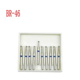 10pcs/box 1.6mm Shank Dental Diamond Burs Drill FG Diamond for High Speed Handpiece Burs Dentist Drills