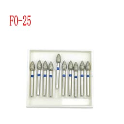 10pcs/box 1.6mm Shank Dental Diamond Burs Drill FG Diamond for High Speed Handpiece Burs Dentist Drills