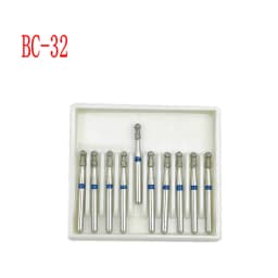 10pcs/box 1.6mm Shank Dental Diamond Burs Drill FG Diamond for High Speed Handpiece Burs Dentist Drills