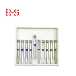 10pcs/box 1.6mm Shank Dental Diamond Burs Drill FG Diamond for High Speed Handpiece Burs Dentist Drills
