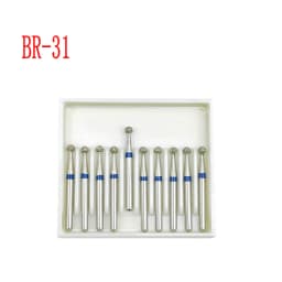 10pcs/box 1.6mm Shank Dental Diamond Burs Drill FG Diamond for High Speed Handpiece Burs Dentist Drills