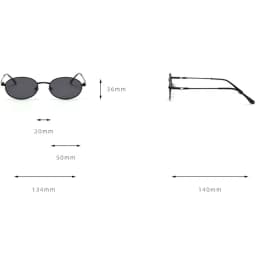 Peekaboo Retro Oval Glasses Men UV400 High Quality Gold Small Sunglasses Women Metal 2021 Yellow Red Hot-Selling