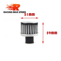 18mm Car Air Filter for Motorcycle Cold Air Intake High Flow Crankcase Vent Cover Mini Breather Filters Universal