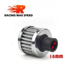 18mm Car Air Filter for Motorcycle Cold Air Intake High Flow Crankcase Vent Cover Mini Breather Filters Universal