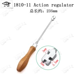 HUATOOL Piano Tuning Trimming Tool 1810, Keyboard Pin Multi-Accent Head Bracket Bend Hook, Piano Repair Maintenance Spare Parts