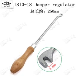HUATOOL Piano Tuning Trimming Tool 1810, Keyboard Pin Multi-Accent Head Bracket Bend Hook, Piano Repair Maintenance Spare Parts