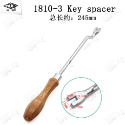 HUATOOL Piano Tuning Trimming Tool 1810, Keyboard Pin Multi-Accent Head Bracket Bend Hook, Piano Repair Maintenance Spare Parts