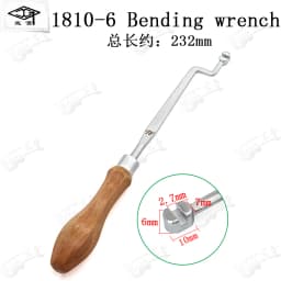 HUATOOL Piano Tuning Trimming Tool 1810, Keyboard Pin Multi-Accent Head Bracket Bend Hook, Piano Repair Maintenance Spare Parts