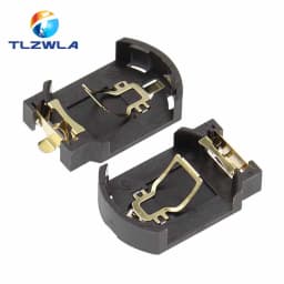 10PCS BS-8 CR2032 CR2025 Gold-Plated Button Battery Holder 2032 Battery Box Socket Case