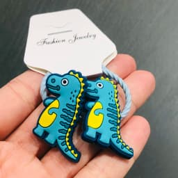 2Pcs/Set Girls Cute Dinosaur Animal Thread Cloth Hairpins Children Sweet Hair Clip Barrettes Headband Kids Hair Accessories