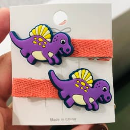 2Pcs/Set Girls Cute Dinosaur Animal Thread Cloth Hairpins Children Sweet Hair Clip Barrettes Headband Kids Hair Accessories