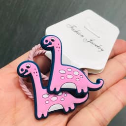 2Pcs/Set Girls Cute Dinosaur Animal Thread Cloth Hairpins Children Sweet Hair Clip Barrettes Headband Kids Hair Accessories