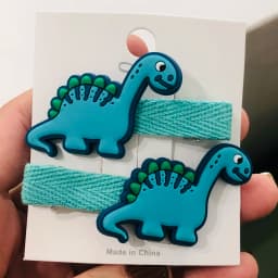 2Pcs/Set Girls Cute Dinosaur Animal Thread Cloth Hairpins Children Sweet Hair Clip Barrettes Headband Kids Hair Accessories