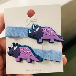 2Pcs/Set Girls Cute Dinosaur Animal Thread Cloth Hairpins Children Sweet Hair Clip Barrettes Headband Kids Hair Accessories