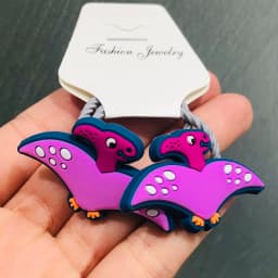 2Pcs/Set Girls Cute Dinosaur Animal Thread Cloth Hairpins Children Sweet Hair Clip Barrettes Headband Kids Hair Accessories