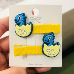 2Pcs/Set Girls Cute Dinosaur Animal Thread Cloth Hairpins Children Sweet Hair Clip Barrettes Headband Kids Hair Accessories
