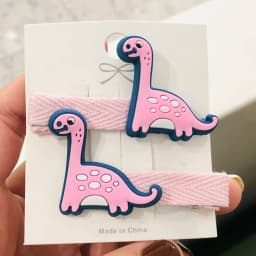2Pcs/Set Girls Cute Dinosaur Animal Thread Cloth Hairpins Children Sweet Hair Clip Barrettes Headband Kids Hair Accessories