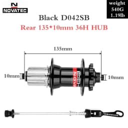 Novatec D041SB D042SB Hub MTB Bicycle Disc Card Brake Hub 28/32/36 Holes Red Black 8/9/10/11 speed Mountain bearing Hubs