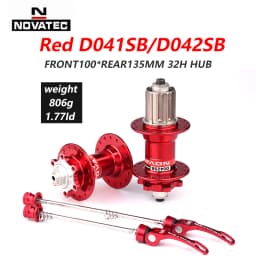 Novatec D041SB D042SB Hub MTB Bicycle Disc Card Brake Hub 28/32/36 Holes Red Black 8/9/10/11 speed Mountain bearing Hubs