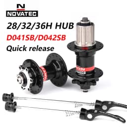 Novatec D041SB D042SB Hub MTB Bicycle Disc Card Brake Hub 28/32/36 Holes Red Black 8/9/10/11 speed Mountain bearing Hubs