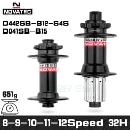 Novatec D041SB D042SB Hub MTB Bicycle Disc Card Brake Hub 28/32/36 Holes Red Black 8/9/10/11 speed Mountain bearing Hubs