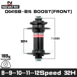 Novatec D041SB D042SB Hub MTB Bicycle Disc Card Brake Hub 28/32/36 Holes Red Black 8/9/10/11 speed Mountain bearing Hubs