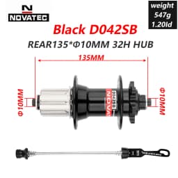 Novatec D041SB D042SB Hub MTB Bicycle Disc Card Brake Hub 28/32/36 Holes Red Black 8/9/10/11 speed Mountain bearing Hubs