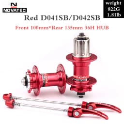Novatec D041SB D042SB Hub MTB Bicycle Disc Card Brake Hub 28/32/36 Holes Red Black 8/9/10/11 speed Mountain bearing Hubs