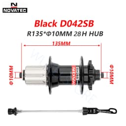 Novatec D041SB D042SB Hub MTB Bicycle Disc Card Brake Hub 28/32/36 Holes Red Black 8/9/10/11 speed Mountain bearing Hubs