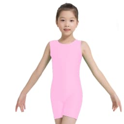 Child Ballet Leotard For Dancing Dance Suit Professional Biketard Sports Bodysuit Sleeveless Catsuit Unitard Rhythmic Gymnastic