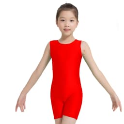Child Ballet Leotard For Dancing Dance Suit Professional Biketard Sports Bodysuit Sleeveless Catsuit Unitard Rhythmic Gymnastic