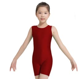 Child Ballet Leotard For Dancing Dance Suit Professional Biketard Sports Bodysuit Sleeveless Catsuit Unitard Rhythmic Gymnastic