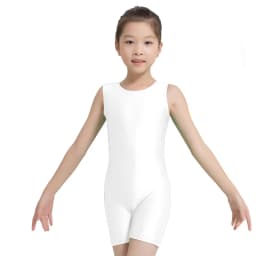Child Ballet Leotard For Dancing Dance Suit Professional Biketard Sports Bodysuit Sleeveless Catsuit Unitard Rhythmic Gymnastic