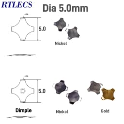 100 1000Pcs Cross Shape Metal Dome Snap Reset Switch 5 6 7 8.4 10 12 14 16 20mm Gold Micro Membrane  SPST Momentary Tactile Push