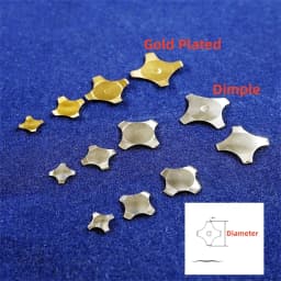100 1000Pcs Cross Shape Metal Dome Snap Reset Switch 5 6 7 8.4 10 12 14 16 20mm Gold Micro Membrane  SPST Momentary Tactile Push